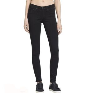 Rag & Bone The Legging Coated Black Jeans Style W15030163 Womens Size 28 NWT